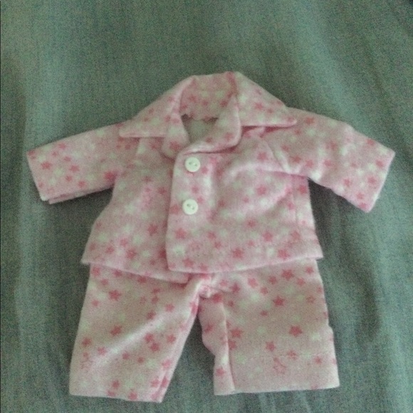 Pink and white doll pajamas - Picture 3 of 9